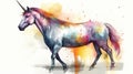 Beautiful unicorn horse . Ancient mythical creature Royalty Free Stock Photo