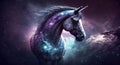 a beautiful unicorn in space, epic scifi artwork, generative ai technology