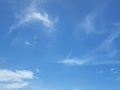Beautiful and Unique Cloud in the Blue Sky Royalty Free Stock Photo