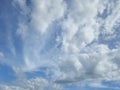 Beautiful and Unique Cloud in the Blue Sky Royalty Free Stock Photo