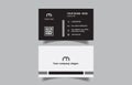 Beautiful unique office business card templates vector files design black and white Royalty Free Stock Photo