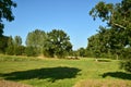 The tranquil bocage hedgerow countryside of lower Normandy, Manche, France Royalty Free Stock Photo