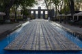 Beautiful unusual fountain in the park of Yerevan. Armenia Royalty Free Stock Photo