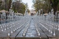 Beautiful unusual fountain in the park of Yerevan. Armenia Royalty Free Stock Photo