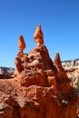 Beautiful and colorful rock formations in Bryce Canyon National Park Royalty Free Stock Photo