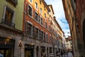 Beautiful urban scenery with colorful buildings in the old town of Annecy, Haute Savoie, France