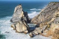 Beautiful Ursa beach with its colossal rock formations Royalty Free Stock Photo