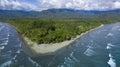 Beautiful Uvita Beach, Costa Rica, Puntarenas Royalty Free Stock Photo