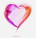 Beautiful Valentine's background with abstract color heart