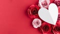 Beautiful valentine s day concept with roses. High quality and resolution beautiful photo concept