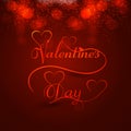 Beautiful valentines day heart stylish text design