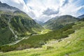Beautiful valley and alpine landscape Royalty Free Stock Photo