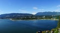 Vancouver bay and lion gate bridge Royalty Free Stock Photo