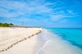 The beautiful Varadero beach in Cuba on a sunny summer day Royalty Free Stock Photo