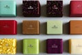 Beautiful variety of luxury handmade soaps, different scents Royalty Free Stock Photo