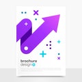 Beautiful Vector Brochure Design. Progress Vector Flyer Mockup. Business Brochure Templates. EPS10