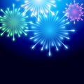 Beautiful vector fireworks Royalty Free Stock Photo