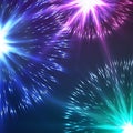 Beautiful Vector Fireworks Royalty Free Stock Photo