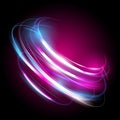 Beautiful vector light effect. Colored lights with flash. Vector background with the effect of neon and glow.