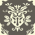 Beautiful vector seamless damask pattern Royalty Free Stock Photo