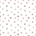 Beautiful vector seamless pattern with hand drawn watercolor dots.