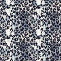 Watercolor leopard jaguar texture vector pattern Royalty Free Stock Photo