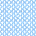 Beautiful vector seamless pattern with watercolor blue archs. Stock illustration.