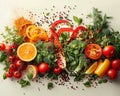 Beautiful vegetable still life