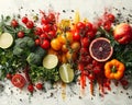 Beautiful vegetable still life