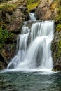 Beautiful veil cascading waterfall Royalty Free Stock Photo