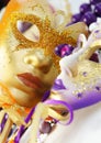 Beautiful Venetian carnival masks Royalty Free Stock Photo