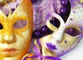 Beautiful Venetian carnival masks Royalty Free Stock Photo