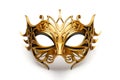 Beautiful Venetian mask on white background - Ai Generated