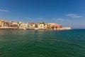 Beautiful venetian port of Chania, Crete island, Greece