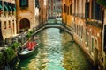 Beautiful venetian street Royalty Free Stock Photo