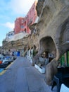 The beautiful Ventotene Island: Colorful Houses, Boats, Breathtaking Landscapes and a Wonderful Sea Royalty Free Stock Photo