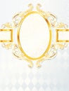 Beautiful vertical rococo wedding banner