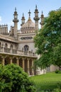 Beautiful vertical shot of Royal Pavilion and front gardens in Brighton Royalty Free Stock Photo