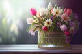 Spring Flowers in vase