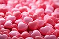 Beautiful and vibrant pink hearts background for a festive valentine s day celebration