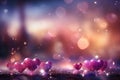 Beautiful and vibrant pink hearts background for a festive valentine s day celebration