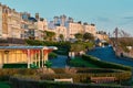 Beautiful Victoria Gardens in the cliff top of Broadstairs, Kent, United Kingdom