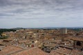 Beautiful view from above on the city of siena