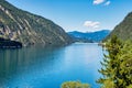 Beautiful view on Achensee, Achen Lake. Pertisau, Alps in Tyrol, Tirol, Austria Royalty Free Stock Photo