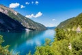 Beautiful view on Achensee, Achen Lake. Pertisau, Alps in Tyrol, Tirol, Austria Royalty Free Stock Photo