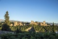 Beautiful view of the Alhambra palace in Granada, Spain during the daytime Royalty Free Stock Photo