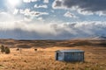 Beautiful view along the Godley Peaks Road Royalty Free Stock Photo