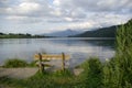 Beautiful view of Alpine lake