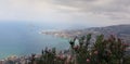 Beautiful view of amazing Beirut from the mountain Royalty Free Stock Photo