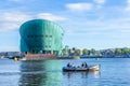 Beautiful view of Amsterdam`s Nemo science museum